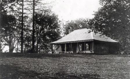 , This photograph of Crows Nest Cottage was taken just before it was demolished in 1904. Stanton Library