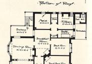 , Though hardly grand this bungalow, designed by Donald Esplin for Mr A J C Lenehan in Cremorne in 1915, still featured a maid's room. Interestingly, the toilet appears to have been shared. <i>Building,<i/>, 11 September 1915. Stanton Library