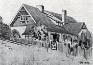 , The Vicarage that Jackson designed for the Rector of St Thomas Church, North Sydney, in the early 1900s. Drawing by BJ Waterhouse. Stanton Library