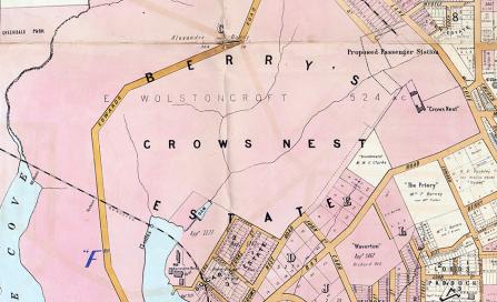 , Berry Estate map. This 1887 map shows the extent of the original estate. Stanton Library