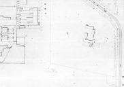 , This 1890s block plan shows 'Brisbane House's' relationship to the waterfront it faced. It is the large structure mid-right. Stanton Library