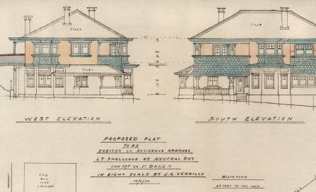 , This plan was drawn up by Jimmy Verrills indicating he had considerable draughting skills. The use of shingles as cladding for the new floor suggests careful attention to the original design. Stanton Library