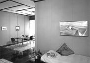 , Lounge and dining room in 15 Bogota Avenue, 1958. Photograph by Max Dupain. Courtesy Max Dupain and Associates. Stanton Library